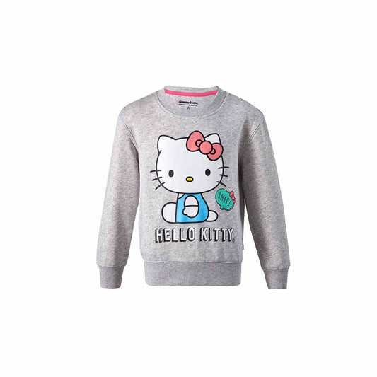 Polerón Hello Kitty Gris Melange