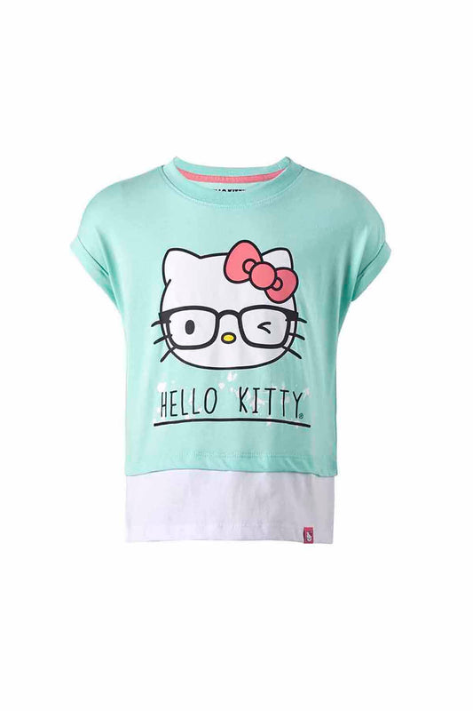 Polera Hello Kitty Menta