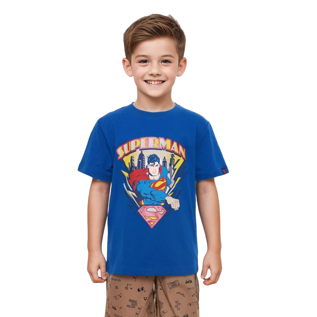 Polera Niño Superman Azul