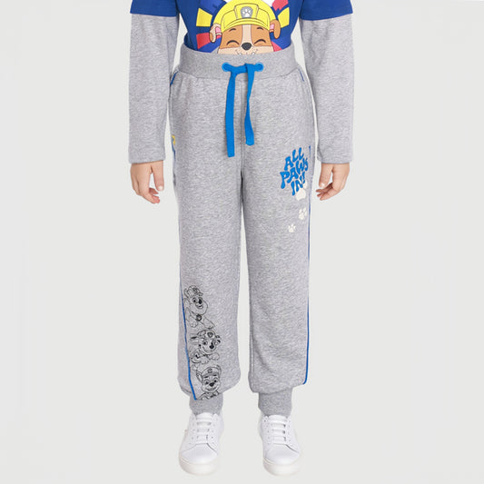 Pantalón Buzo Niño Jogger Paw Patrol Gris Melange