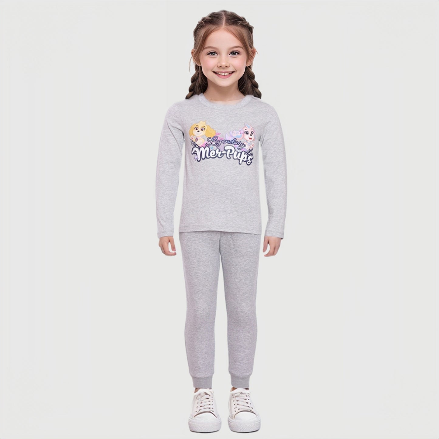 Polera Paw Patrol Gris Melange