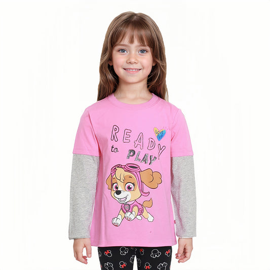 Polera Paw Patrol Skye Rosado