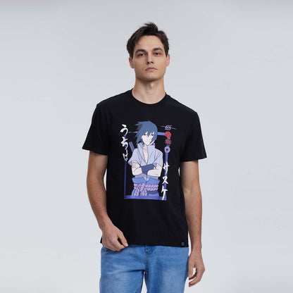 Polera Naruto Sasuke Negro