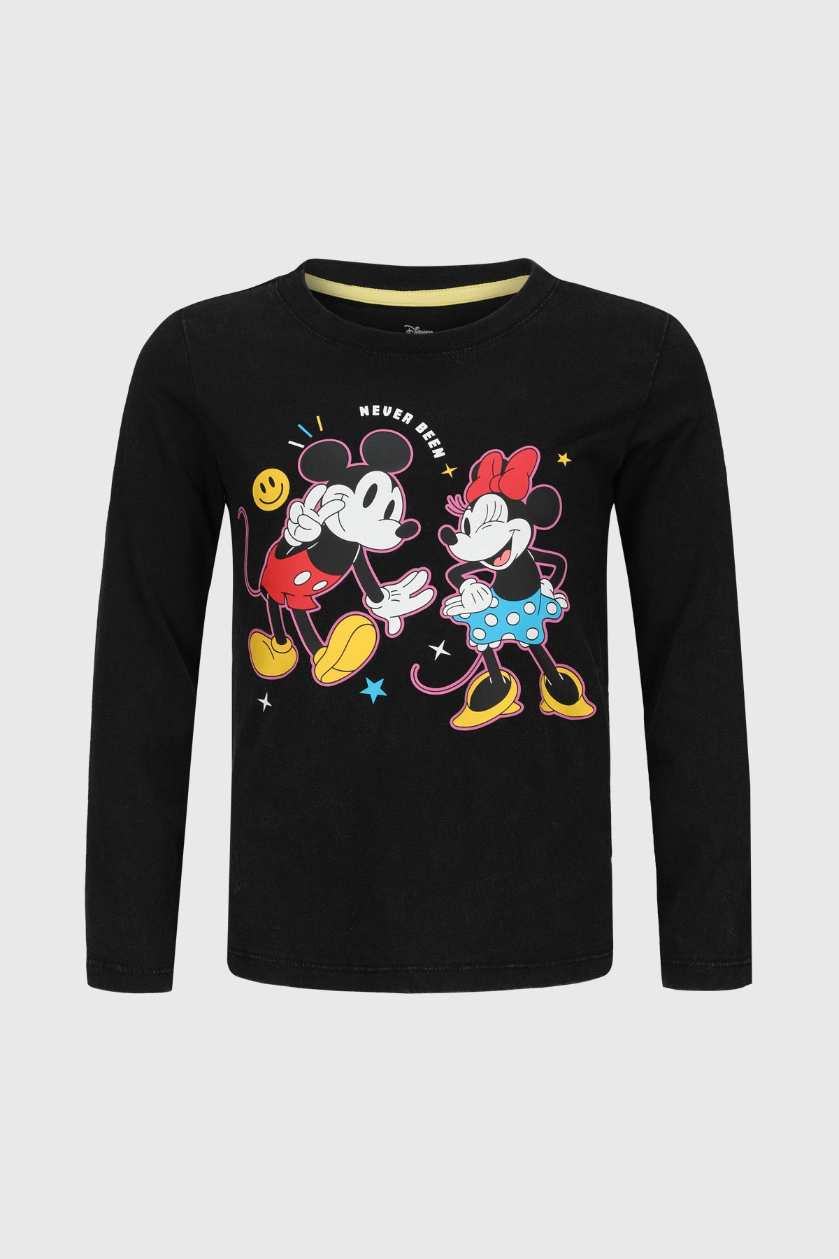 Polera Mickey y Minnie Negra