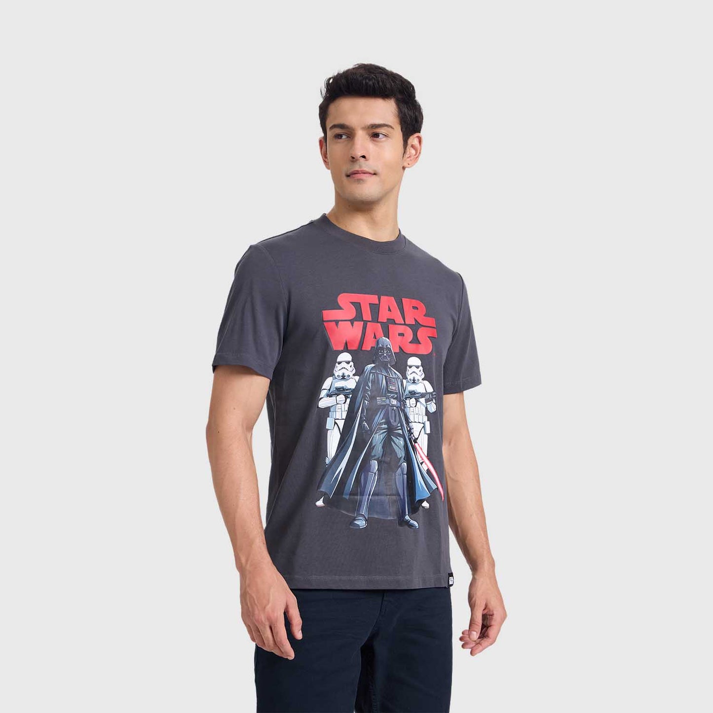 Polera Darth Vader Gris Marengo