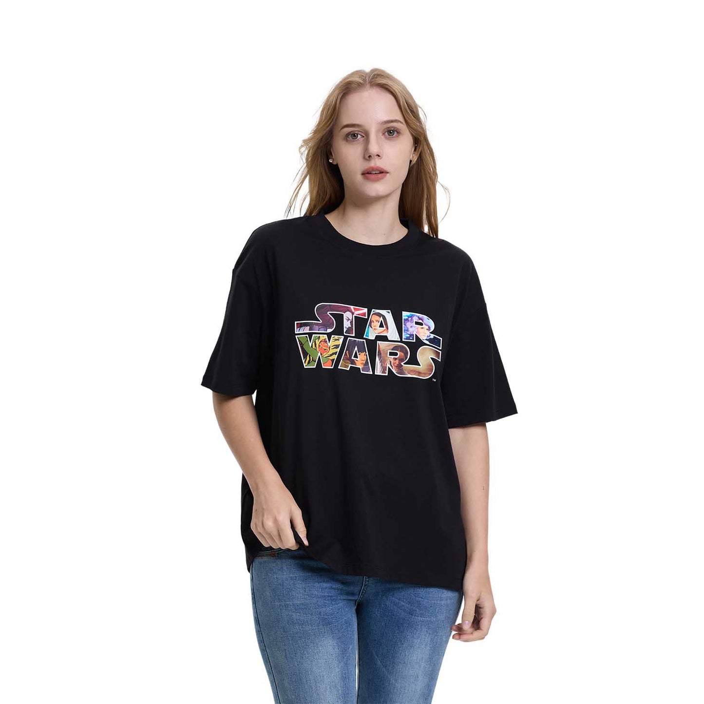 Polera Oversized Star Wars Negro