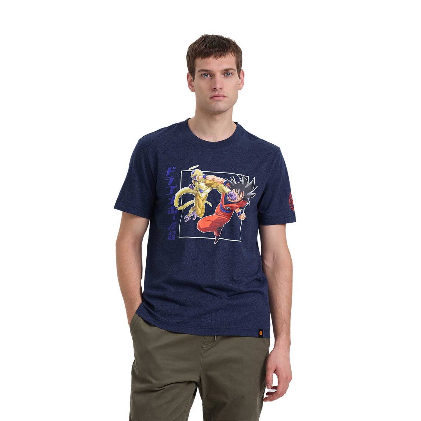 Polera Dragon Ball Goku & Freezer Azul