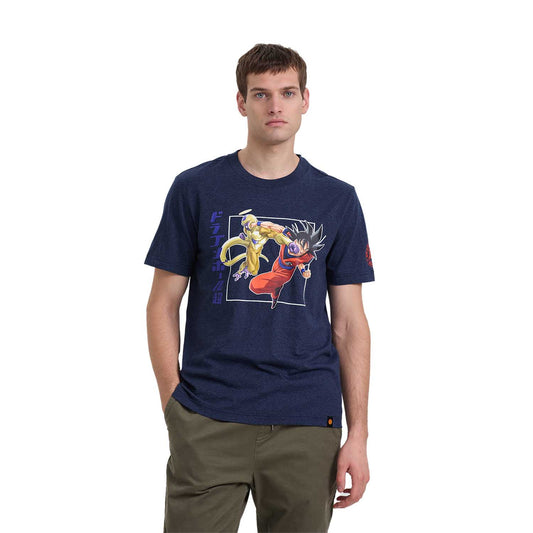 Polera Dragon Ball Goku & Freezer Azul