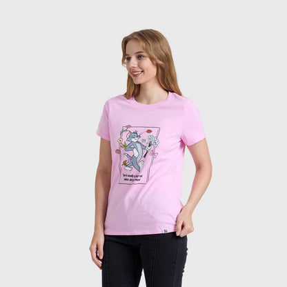 Polera Tom & Jerry Rosado