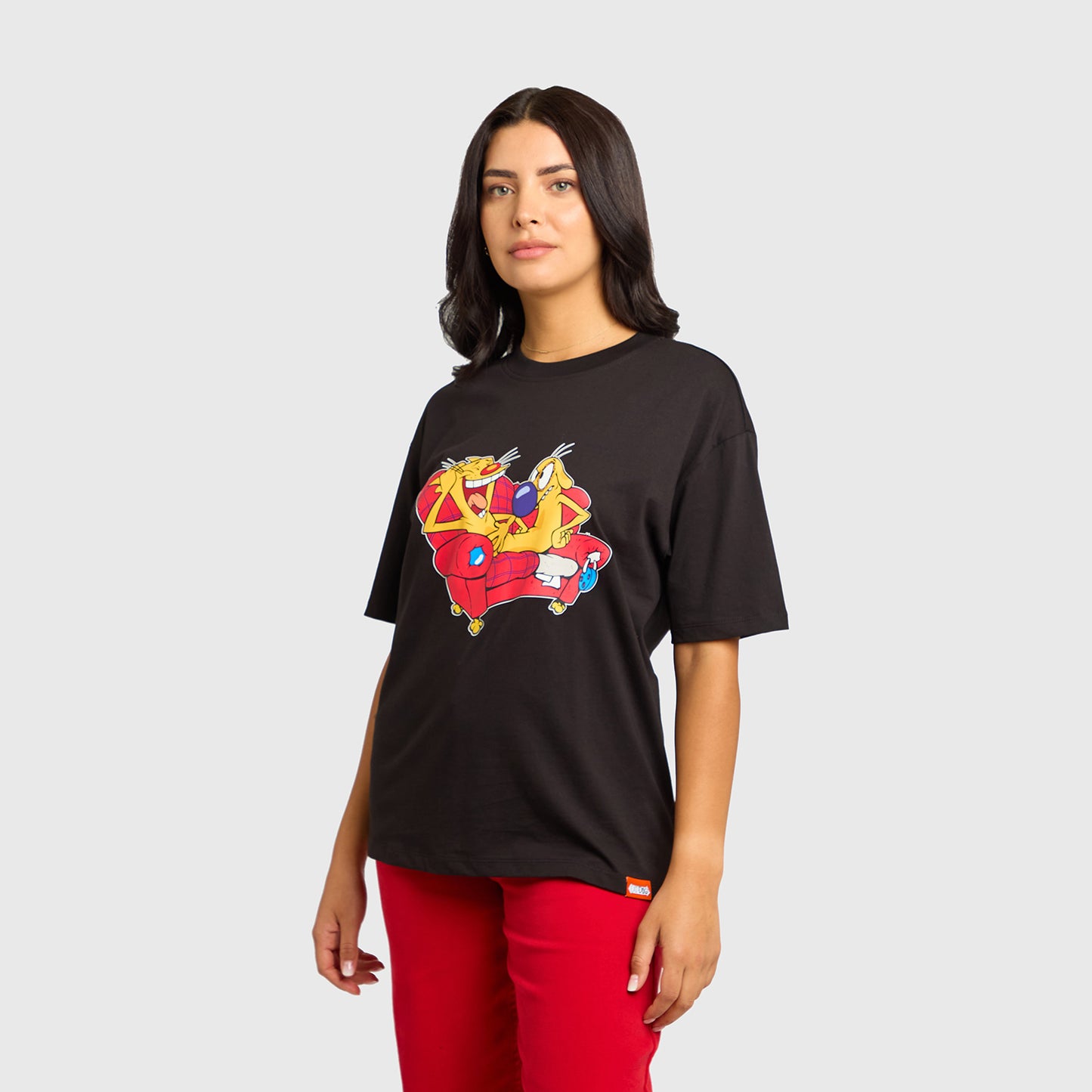 Polera Catdog Negro