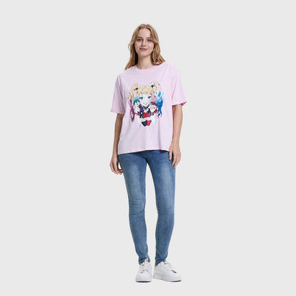 Polera Harley Quinn Rosada