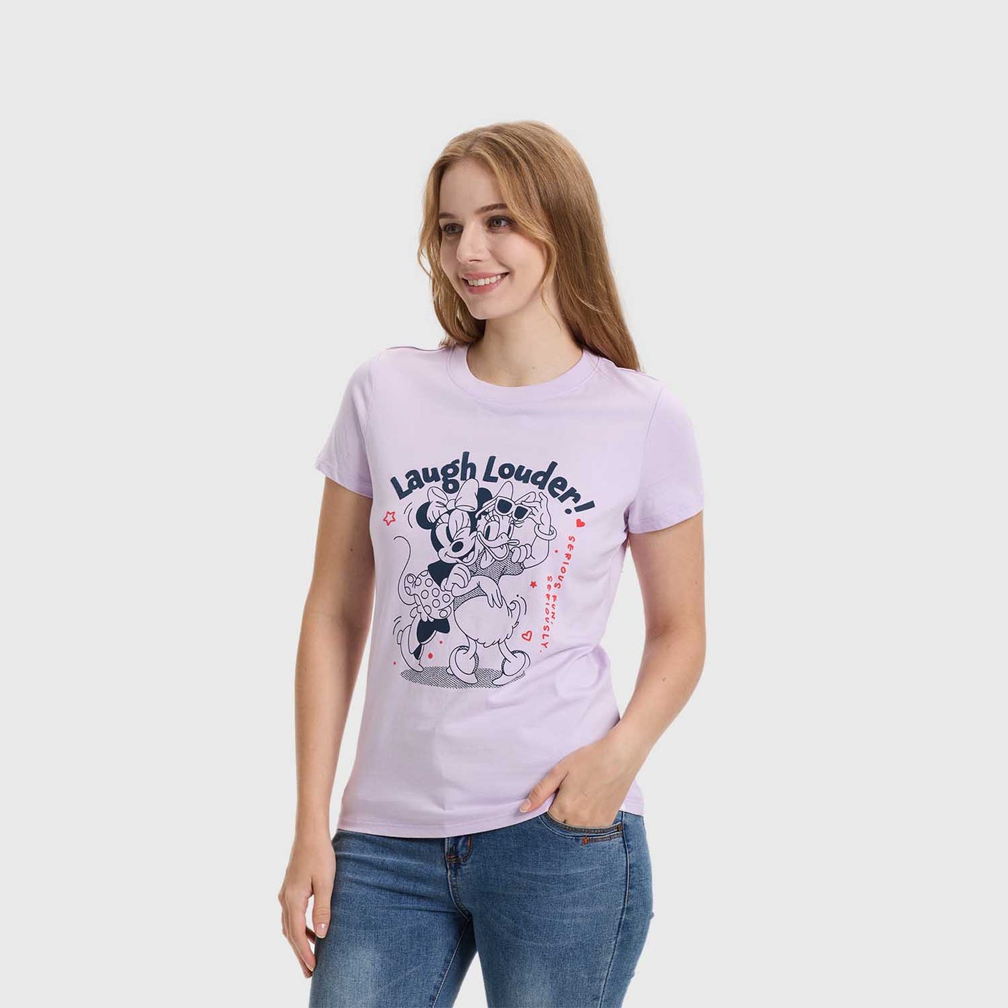 Polera Mujer Mickey Y Sus Amigos Lila