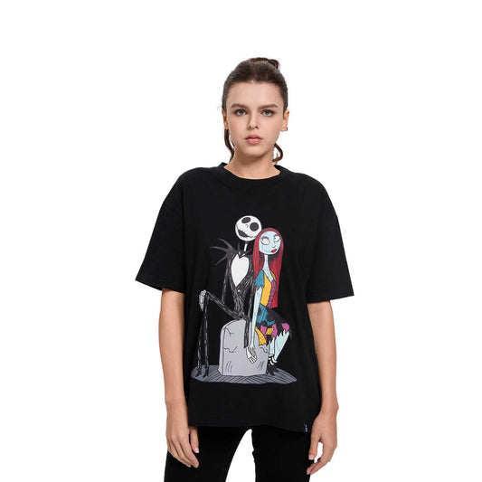 Polera Mujer El Extraño Mundo De Jack Negro