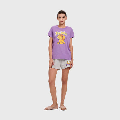 Pijama Mujer Garfield Morado