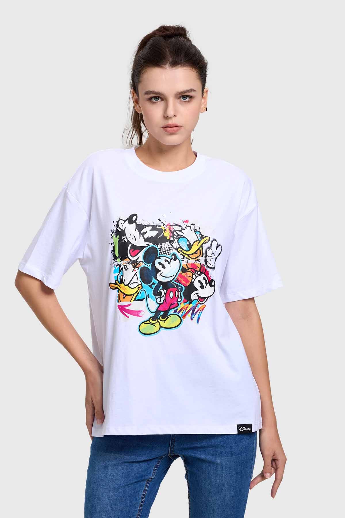 Polera Mickey Y Sus Amigos Blanca