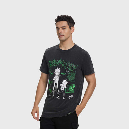 Polera Hombre Rick & Morty Negro I