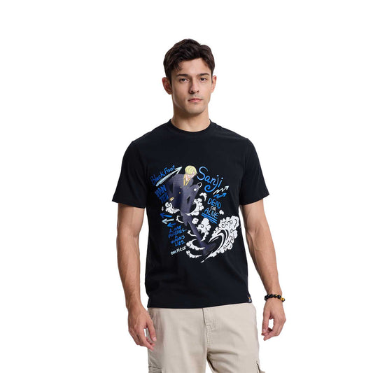 Polera One Piece Sanji Negro