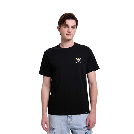 Polera One Piece Mugiwaras Negro