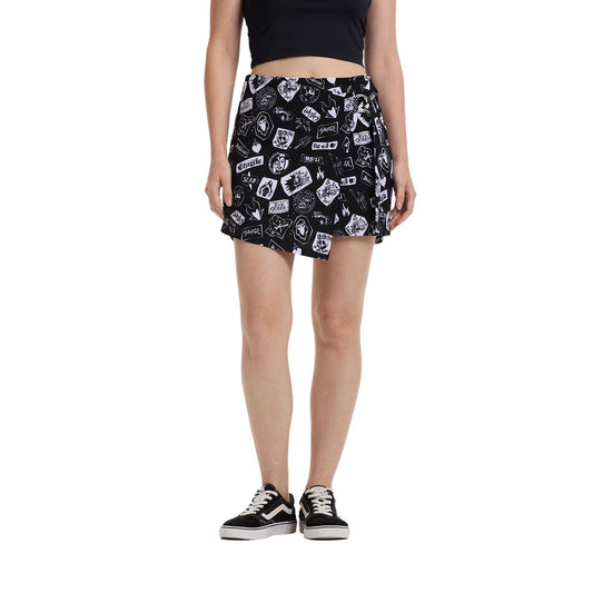 Falda Villanas Negro