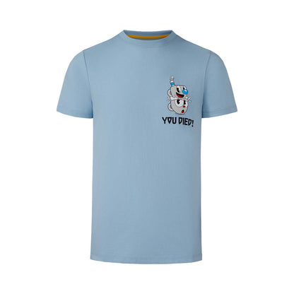 Polera Niño Cuphead Celeste