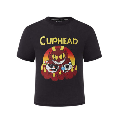 Polera Cuphead Negro