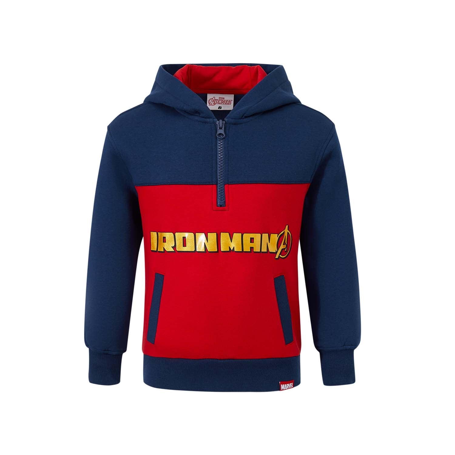 Polerón Avengers Iron Man Azul Oscuro