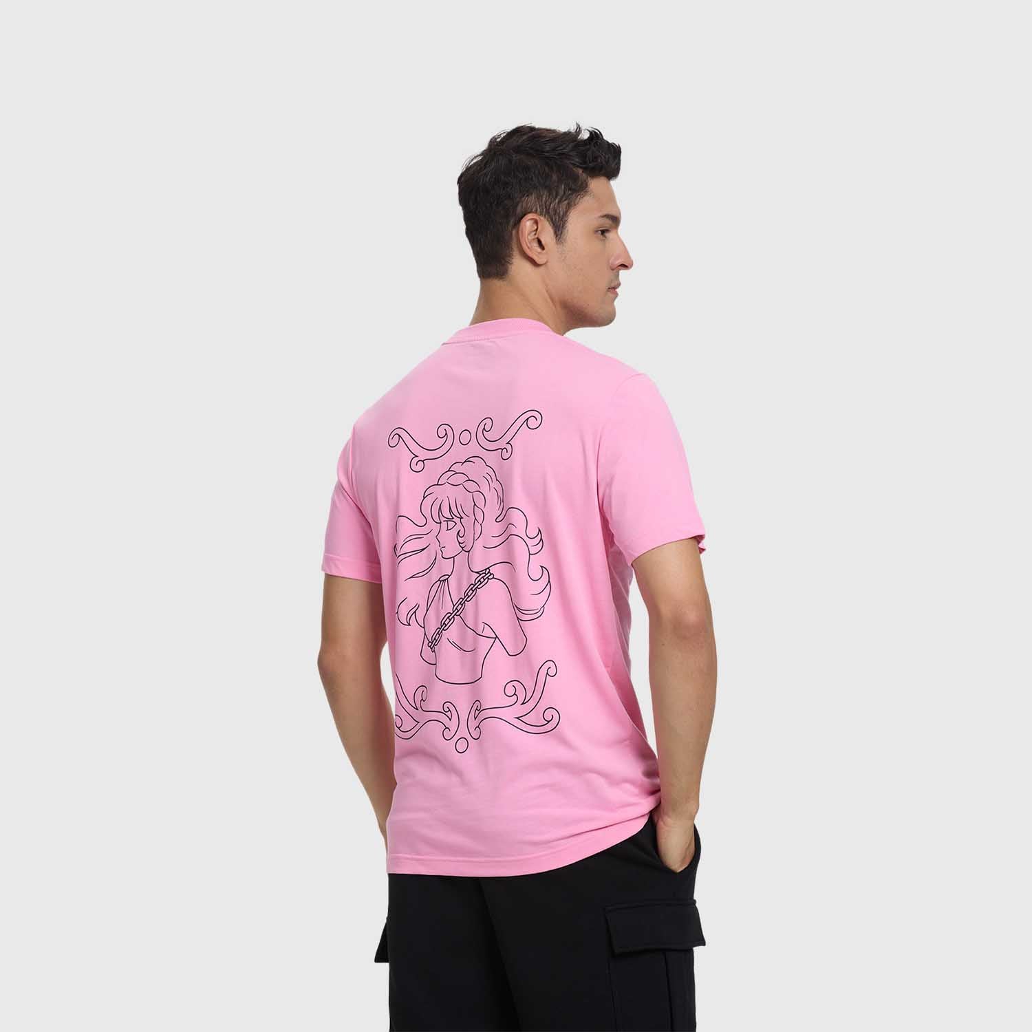 Polera Hombre Caballeros Del Zodiaco Rosado