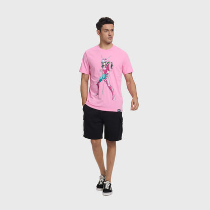 Polera Hombre Caballeros Del Zodiaco Rosado