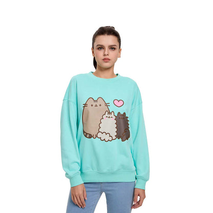 Polerón Mujer Pusheen Verde Menta