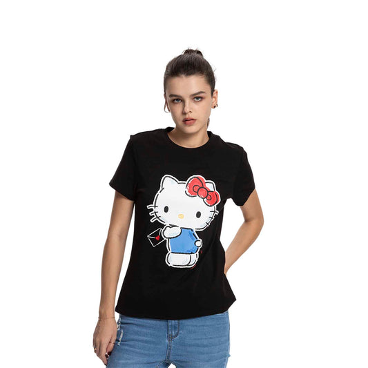 Polera Mujer Hello Kitty Negro III