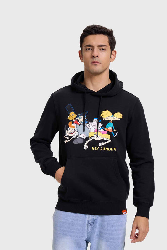 Polerón Hombre Hey Arnold Negro
