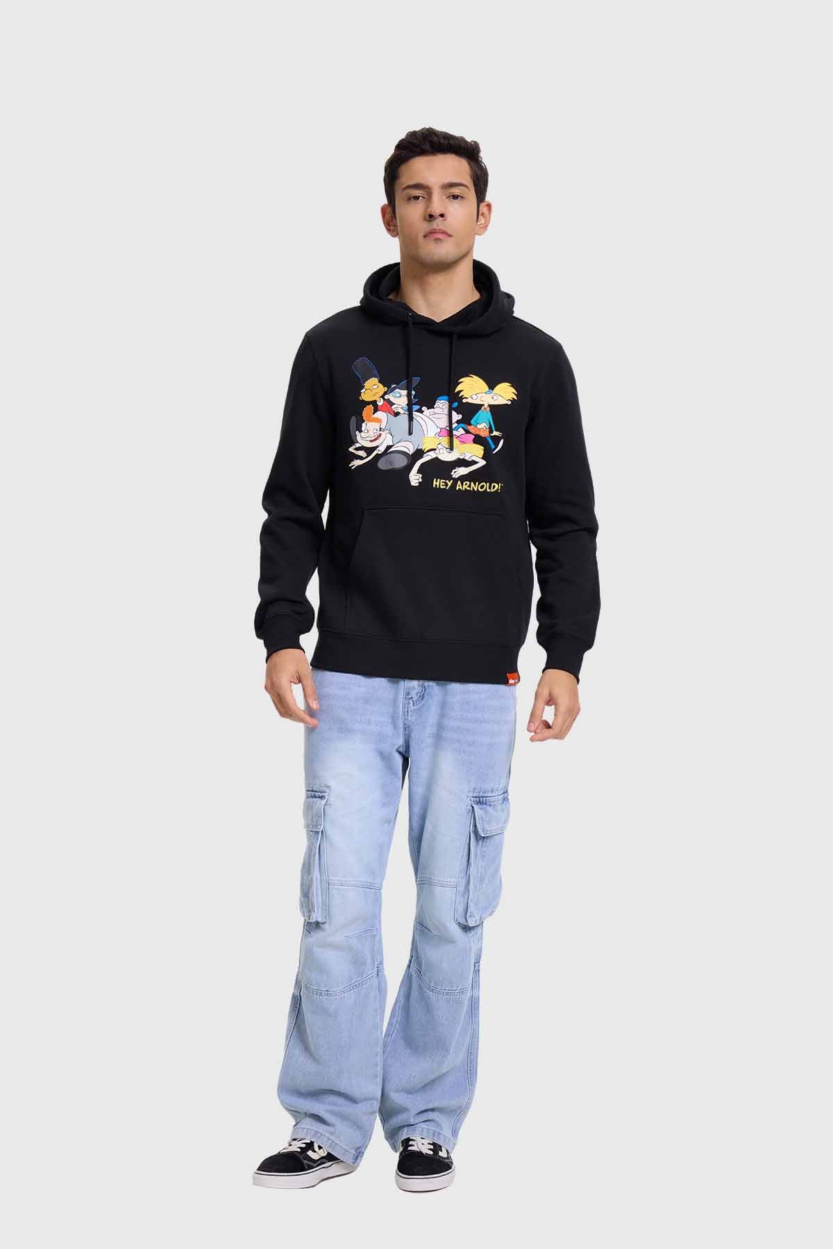 Polerón Hombre Hey Arnold Negro