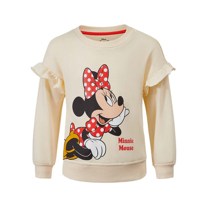 Polerón Niña Minnie Print Beige