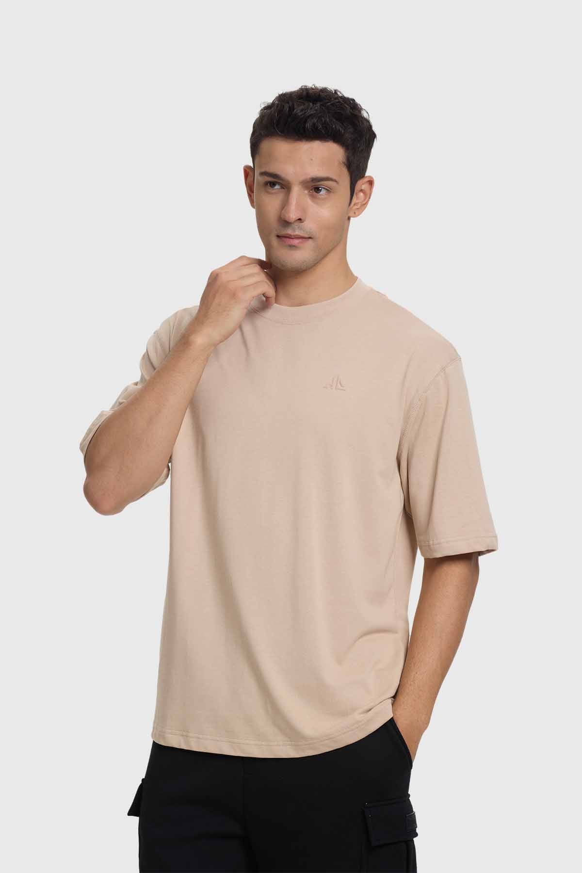 Polera Lisa Oversize Beige