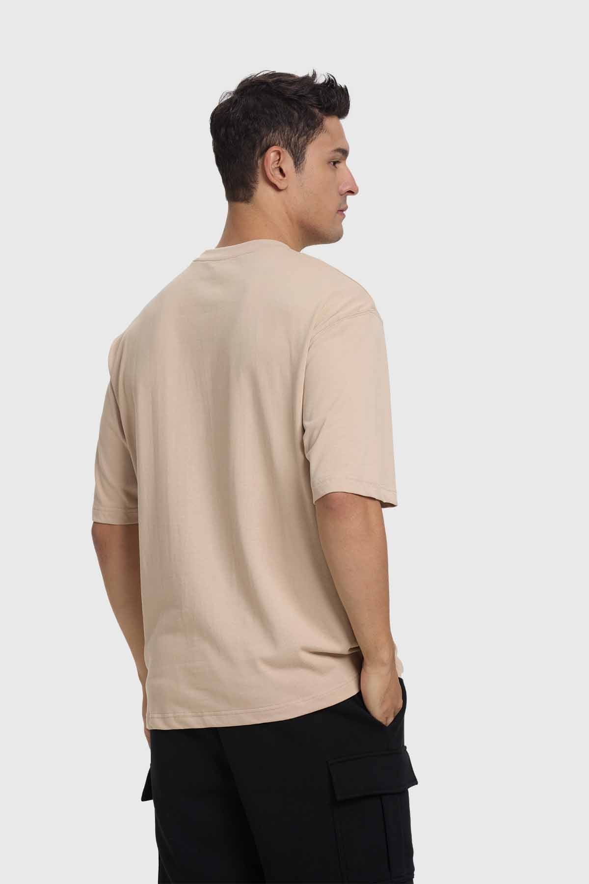 Polera Lisa Oversize Beige