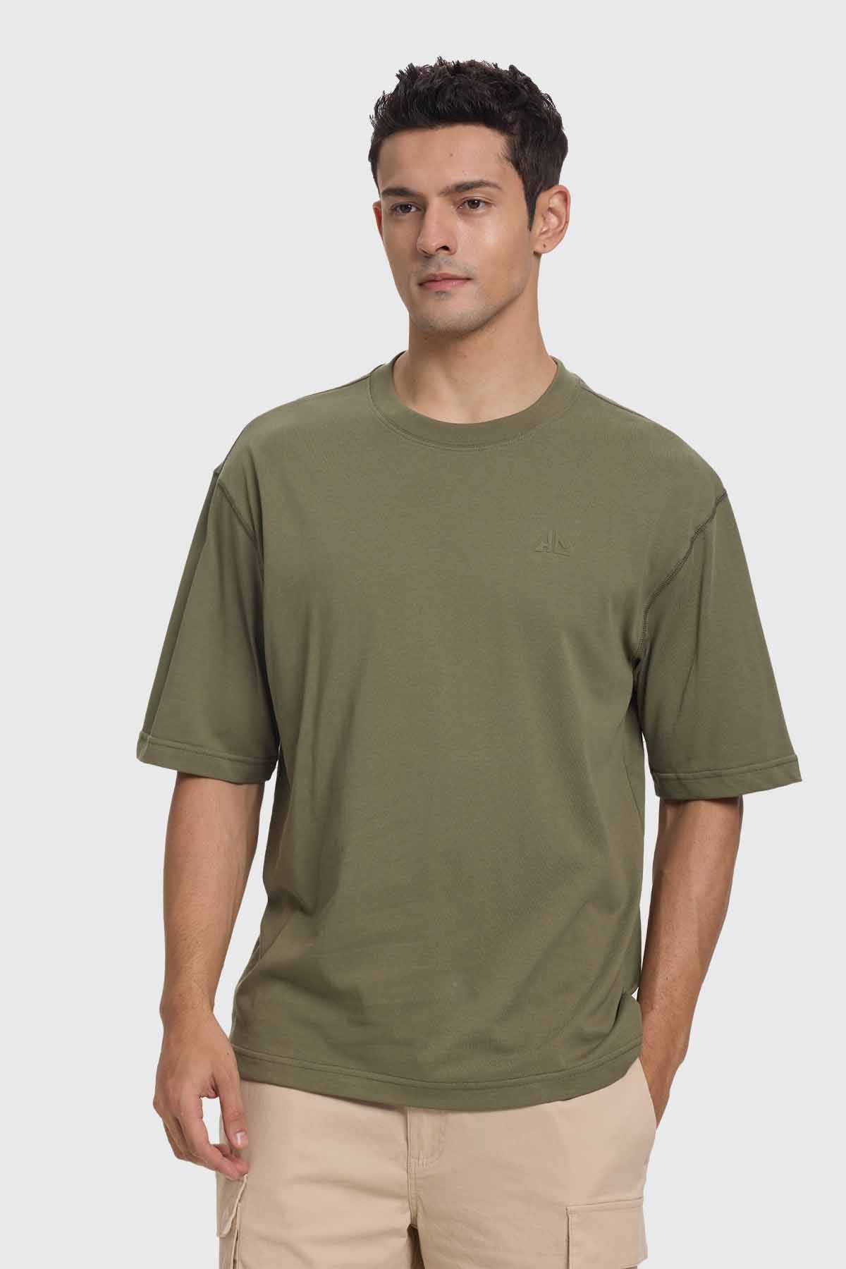 Polera Lisa Oversize Verde