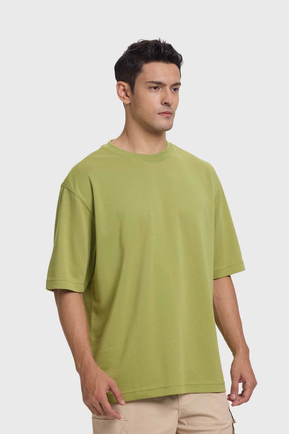 Polera Lisa Oversize Verde