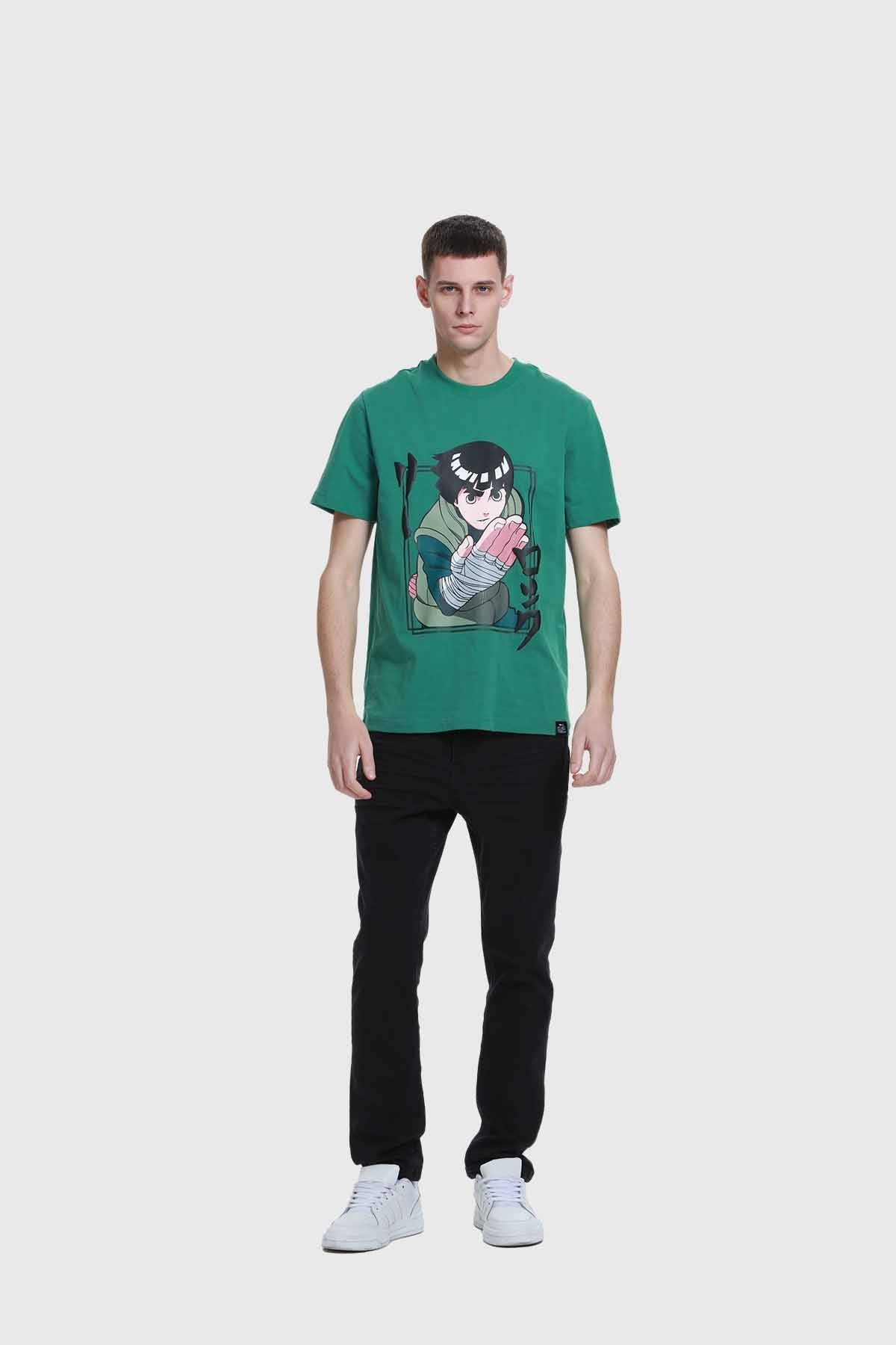 Polera Naruto Rock Lee Verde