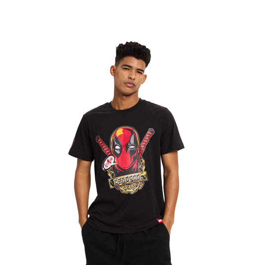 Polera Hombre Deadpool Negro