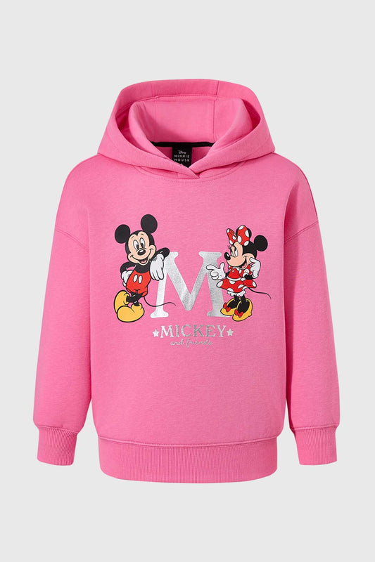 Polerón Mickey y Minnie Fucsia