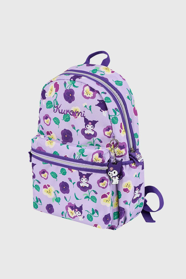 Mochila Kuromi Romántica Lila
