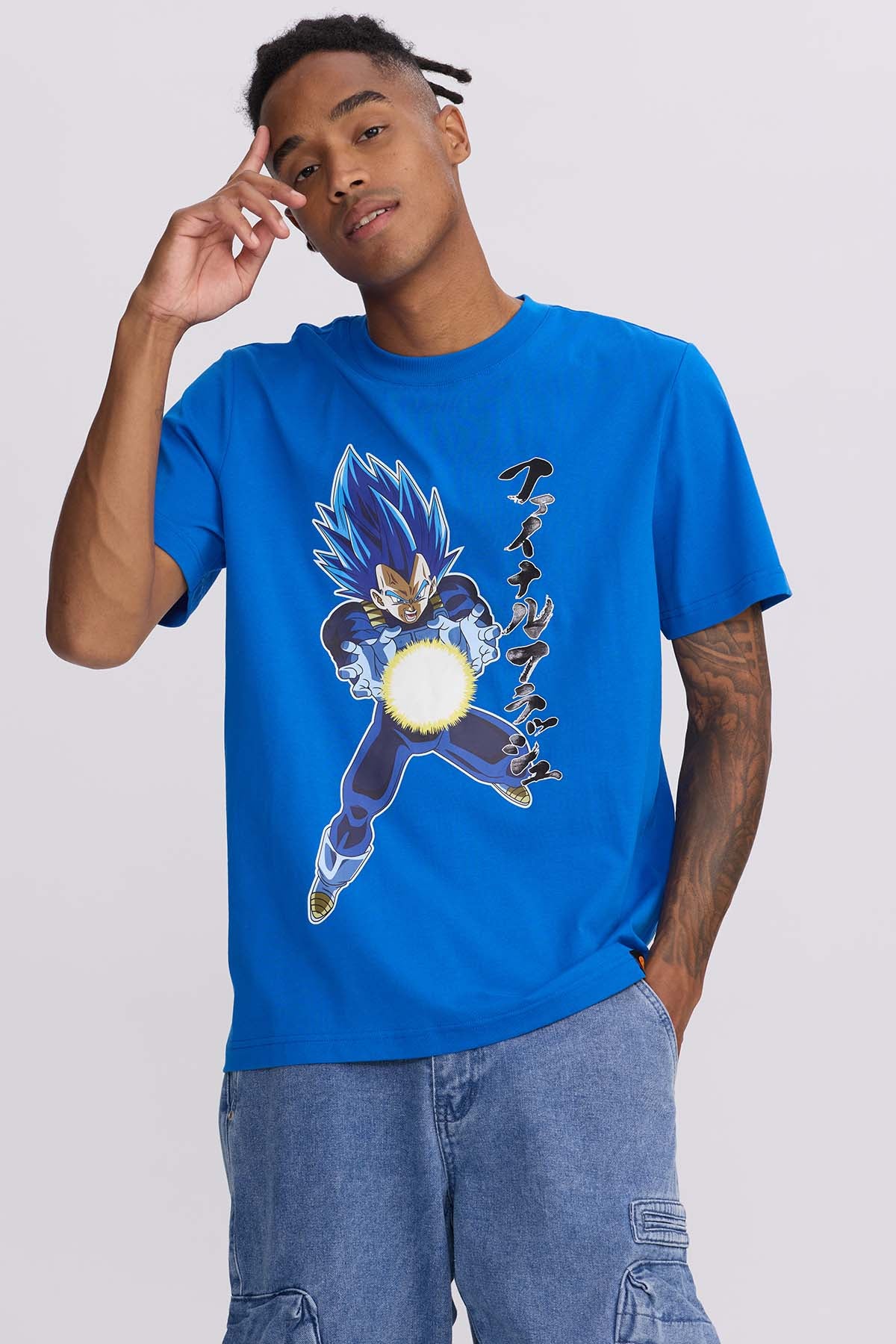 Polera Vegeta Super Saiyan Blue Azul