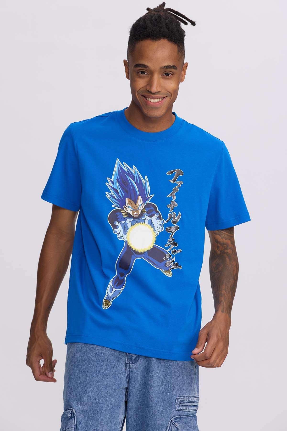 Polera Vegeta Super Saiyan Blue Azul