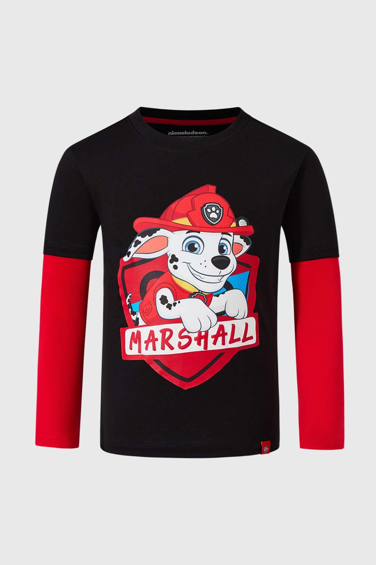 Polera Paw Patrol Marshall Negra