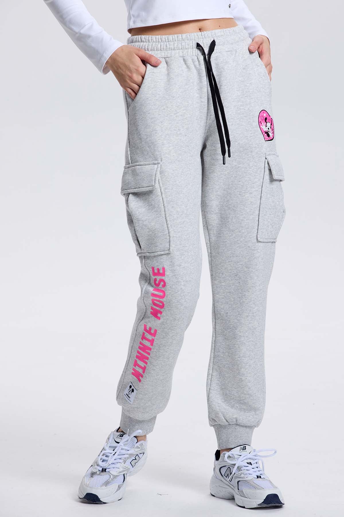 Pantalón Buzo Jogger Minnie Mouse Gris