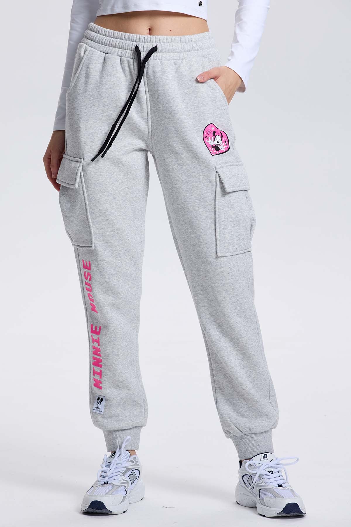 Pantalón Buzo Jogger Minnie Mouse Gris