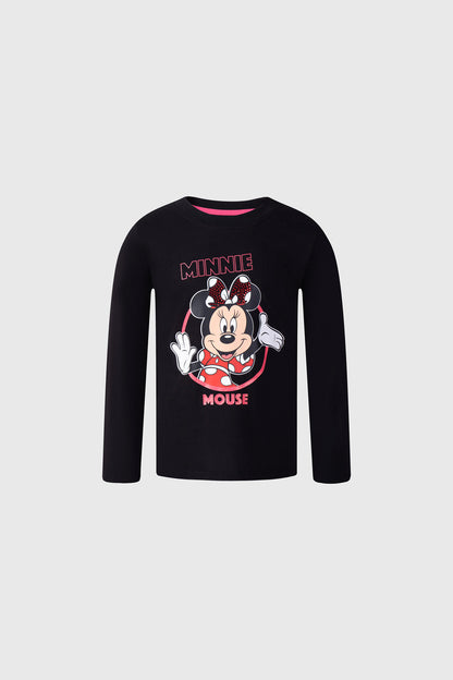 Polera Minnie Mouse Negra