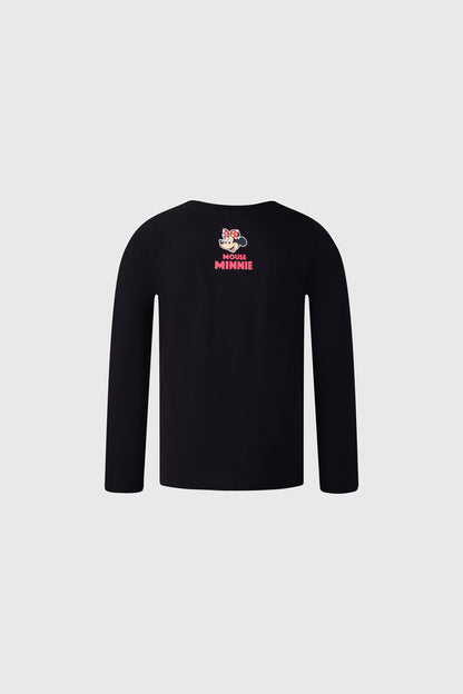 Polera Minnie Mouse Negra
