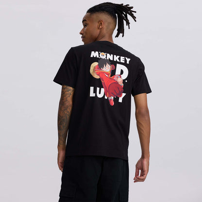 Polera One Piece Monkey D. Luffy Negro