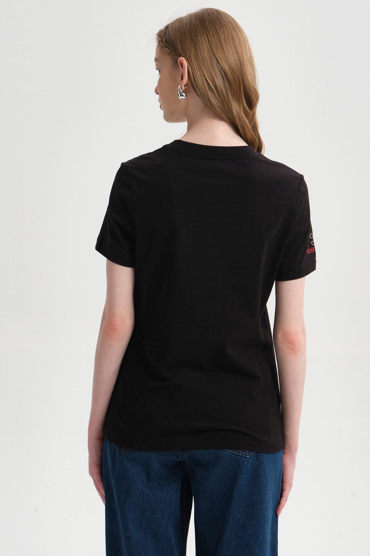 Polera Mujer Hello Kitty Negra